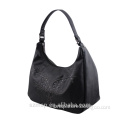 genuine lady leather butterfly rivet shape handbag for day use / lady handmade bowling handbag